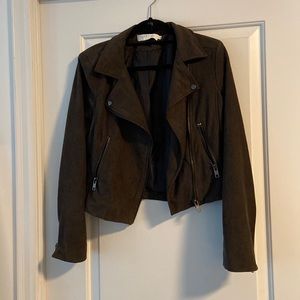 ASTR The Label Suede Moto Jacket